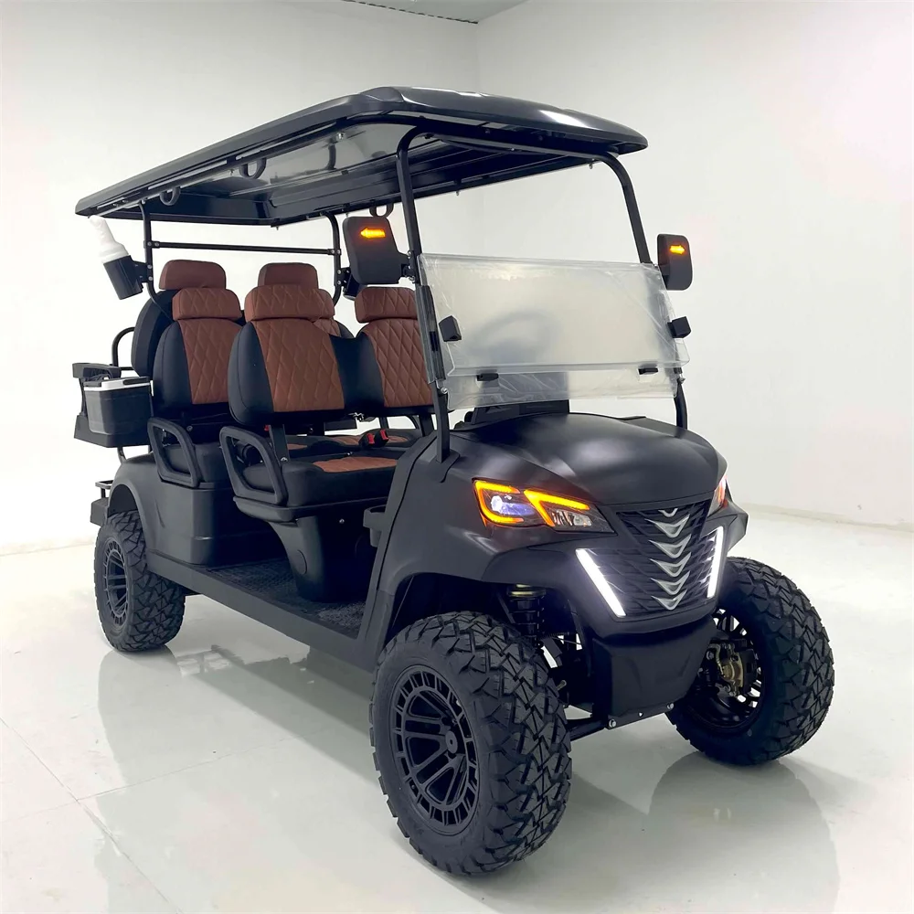 Hot Selling New 4 Wheel Utility Vehicle 2 4 6 8 Seater 5000W/7000W Electric Club Car Golf Cart