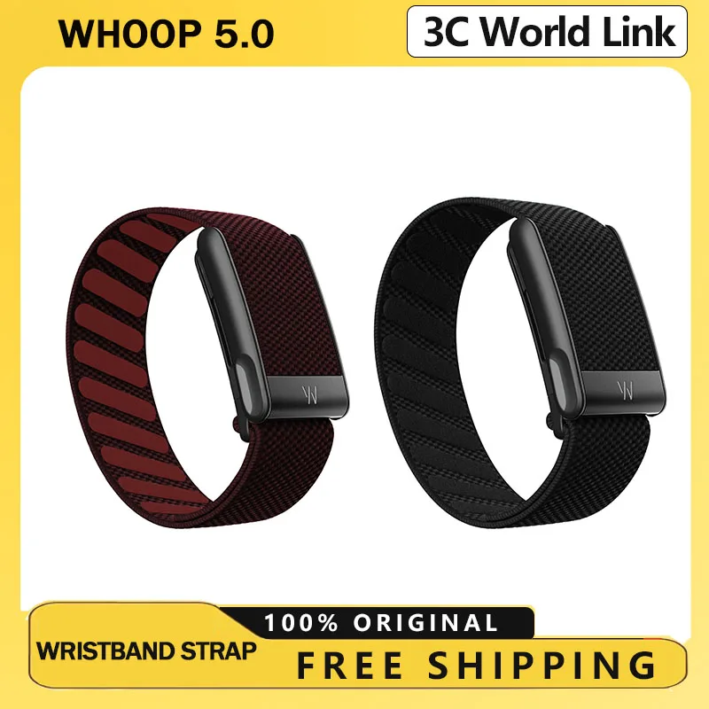 مناسبة ل Whoop 5.0 معصمه حزام النايلون المنسوجة مطاطا Whoop Mg الرياضة استبدال حزام ث شعار المعادن Whoop الحياة ECG الأشرطة