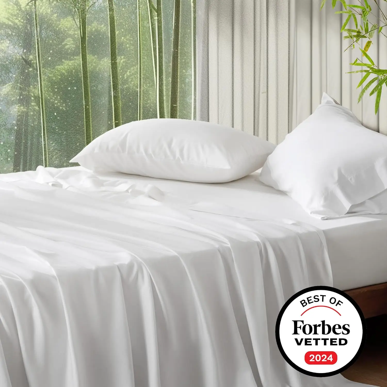 Cooling Sheets King, Rayon Derived from Bamboo, Deep Pocket Up to 16