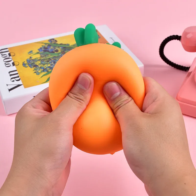 Juego de comida simulada para niños, juguetes para apretar, juguetes para aliviar el estrés y herramientas para aliviar el estrés, juguete de ventilación elástica, 4 Uds.