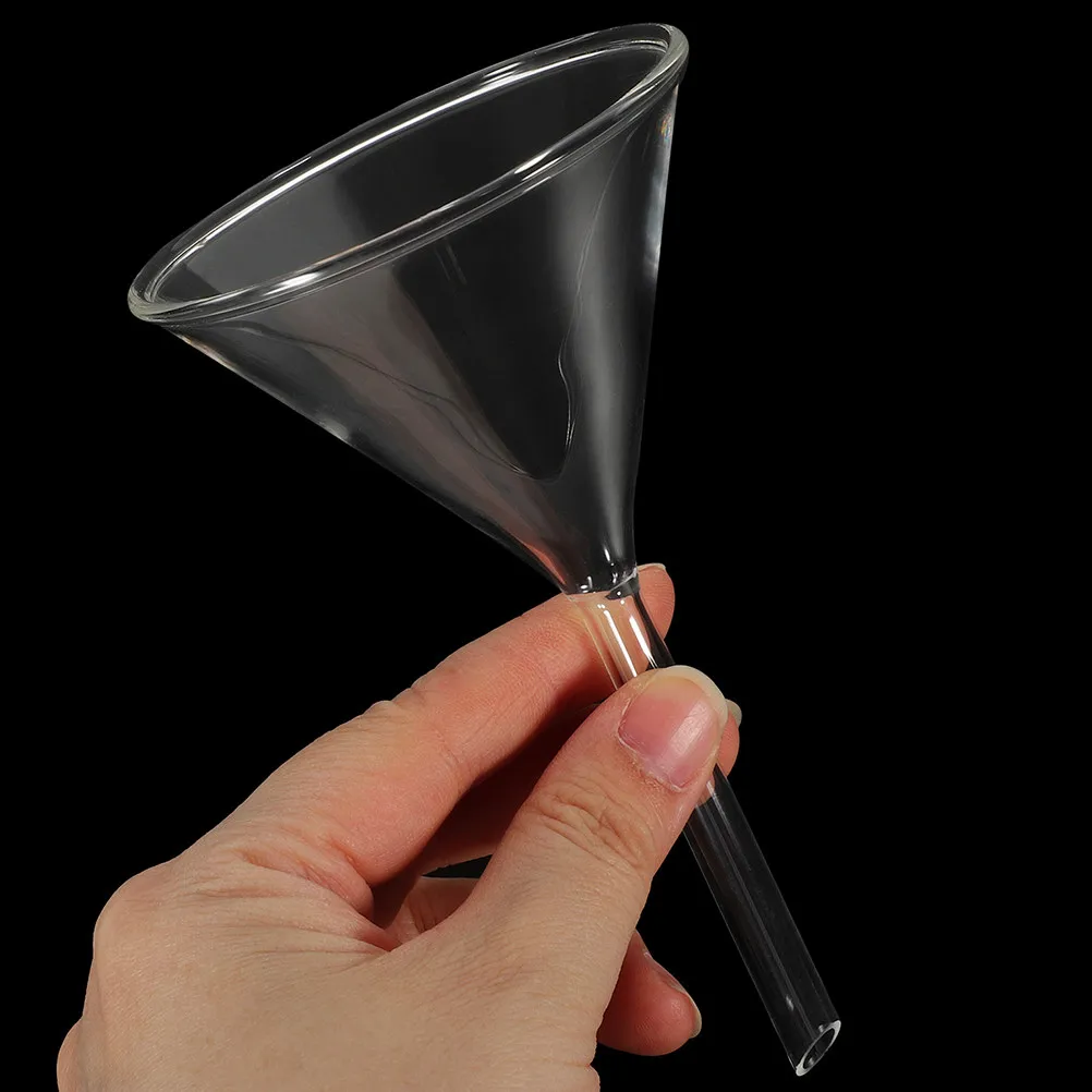 

8Pcs Clear Glass Laboratory Funnels Assorted Sizes 40 60 75 90Mm Stem Design Easy Handling Scientific Filling Funnel Set