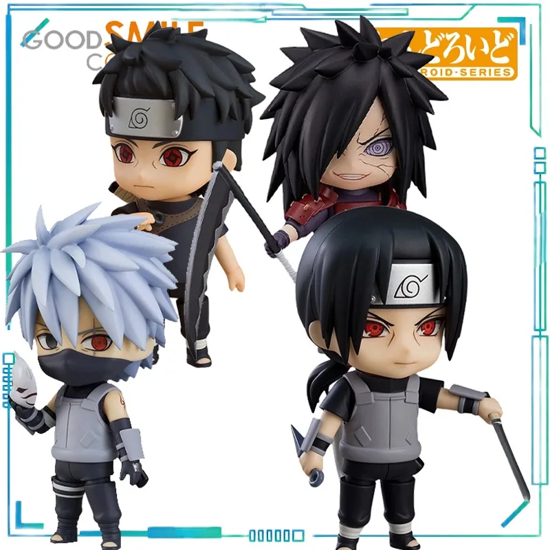 Auf Lager GSC Original NENDOROID-SERIE Anime NARUTO Shippuden Uchiha Madara und Hatake Kakashi Bewegliche Modell-Sammlung