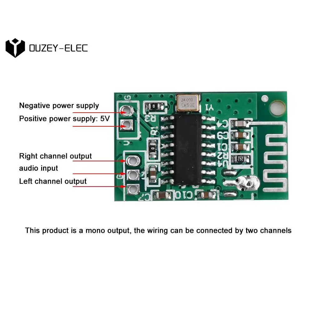 Moduł audio Bluetooth LED Power 3.3V-8V Audio podwójny cyfrowy wzmacniacz audio lub DIY BT Głośniki zabawki fotele do masażu