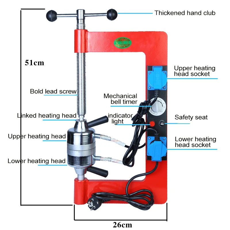 Car Automatic Temperature Control Vulcanizing Machine Tire Repairing Equipment Car Repair Tools Set