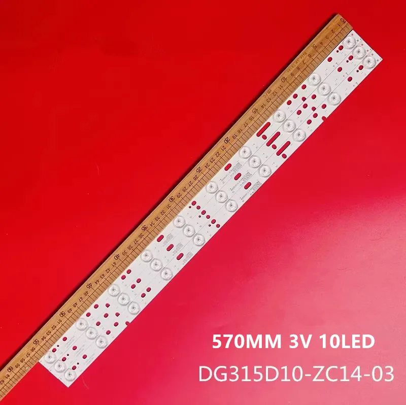 

New 2PCS/lot 570mm 10LEDs 3V For 32" TV D304PHHB01F5B KJ315D10-ZC14F-03 DG315D10-ZC14-03 PN503DF315033 PN503DF315034