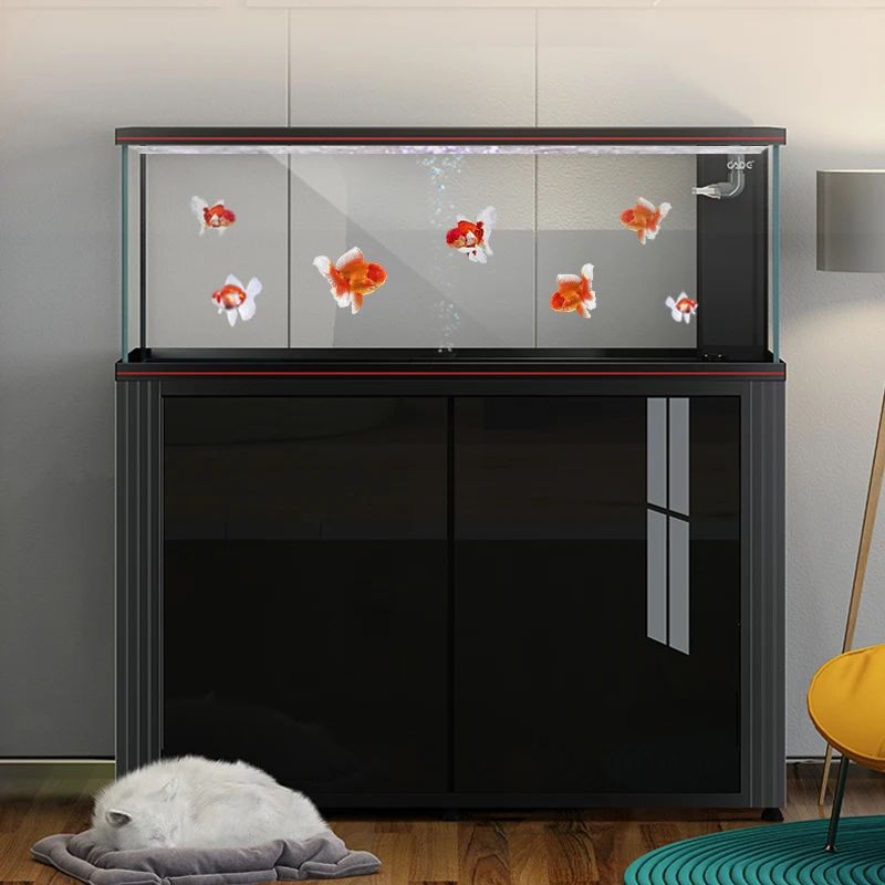 Autumn New Fish Tank Ultra Clear Glass Aquarium Bottom Filter Sleeve Tank Snapdragon Bowl Shou Tank