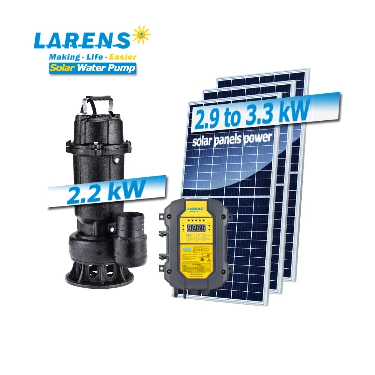 

Solar Pump Manufacturer DC 2.2 KW Solar Submersible Pump System For Irrigation