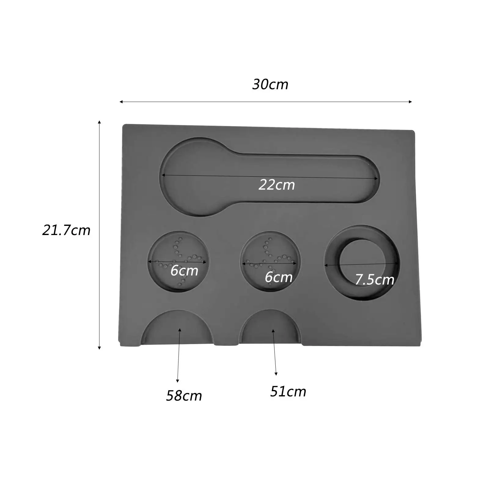 Silicone Espresso Tamping Mat, Lazer Bares e Restaurantes
