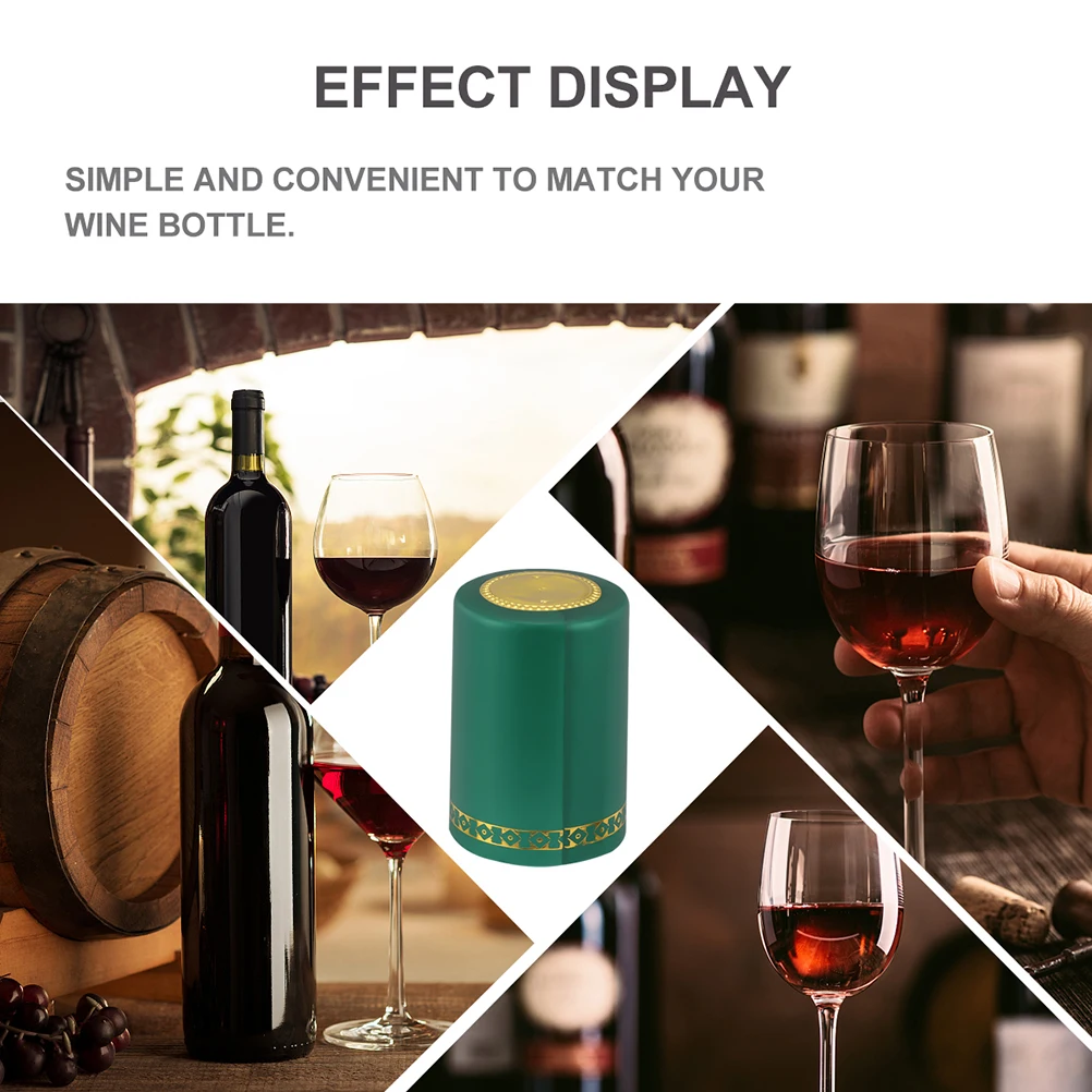 

200 Pcs Bottle Heat Shrink Cap Reusable Caps Top Covers Liquor Sealer Bottles Leakproof Red