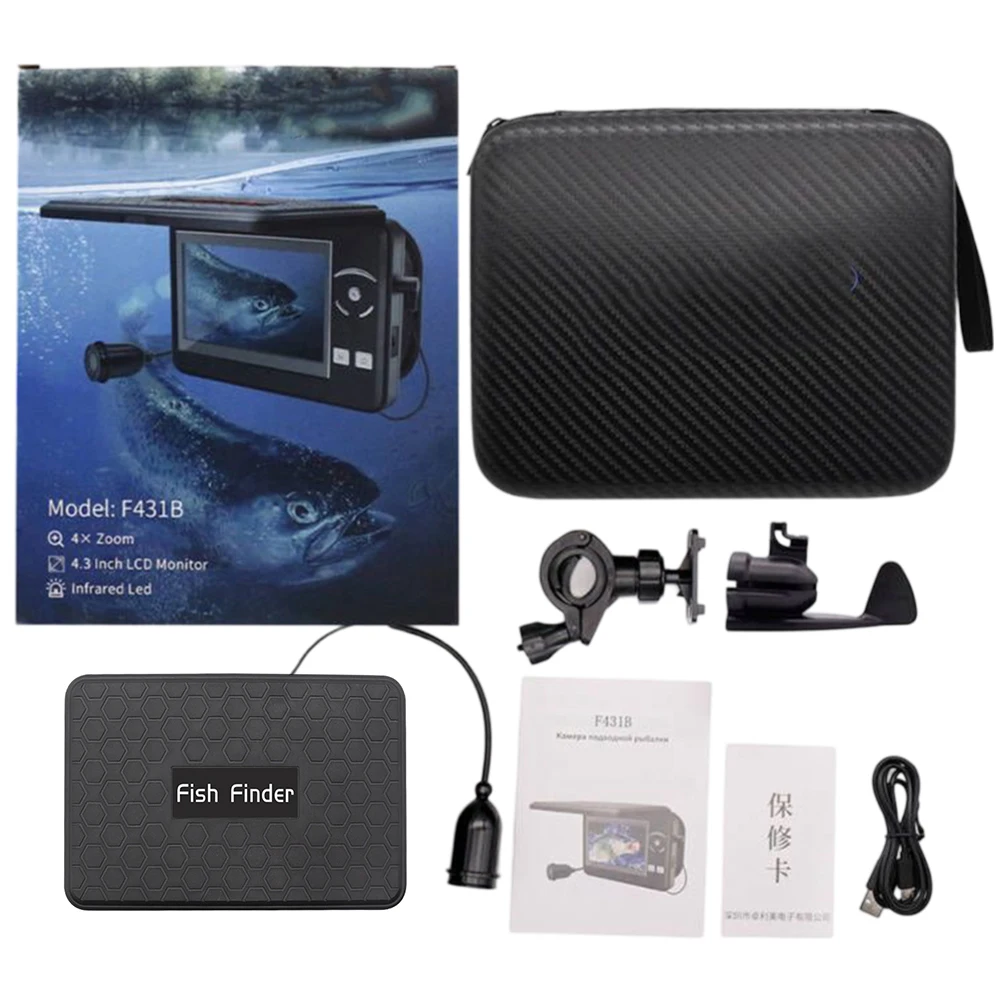 

4.3inch 4 Zoom Underwater Fishing Video Camera Fish Finder For Ice Fishing Fish Finder Replacement Accessories