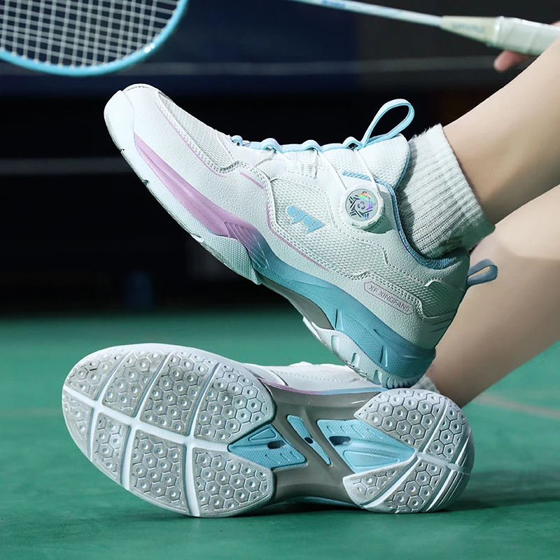 High Quality Badminton Shoes Men Women Professional Tennis Shoes Breathable Anti-Slippery Sport Shoes Couple Sneakers Big Size