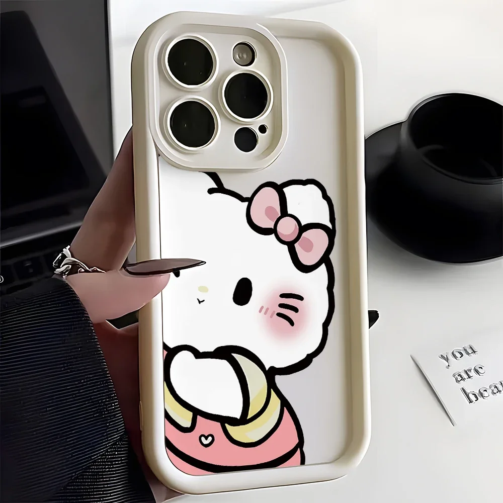 Hello Kitty Lovers Avatar Phone Case for Huawei P50 P40 P30 P20 Mate 40 30 20 Nova 10 9 7 Y70 Pro Plus Soft TPU Ladder Cover