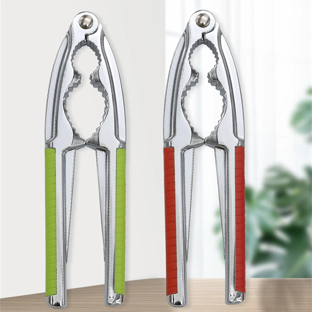 Multi-Function Stainless Steel Nutcracker Pine Pecan Hazelnut Pliers Quick Walnut Cracker Nut Cracker Sheller Opener