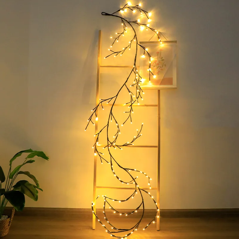 

Willow Vines Light for Christmas Decorations Walls Artificial Plants Tree Branches 144 LEDs House Bedroom Living Room Home Decor