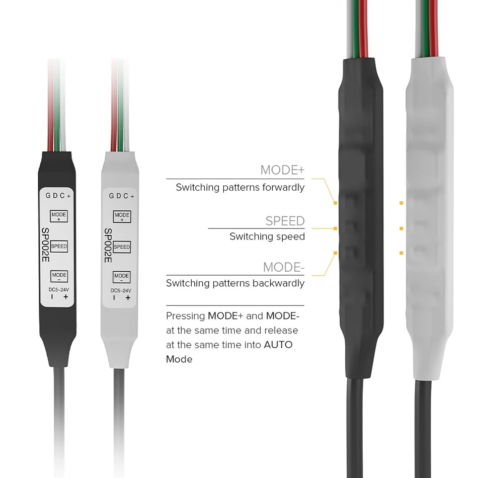 WS2812B WS2811 LED Controller for Pixel LED Strip Light USB 3Key  LED Light Strip SP621E Music Bluetooth-compatible APP DC5V-24V