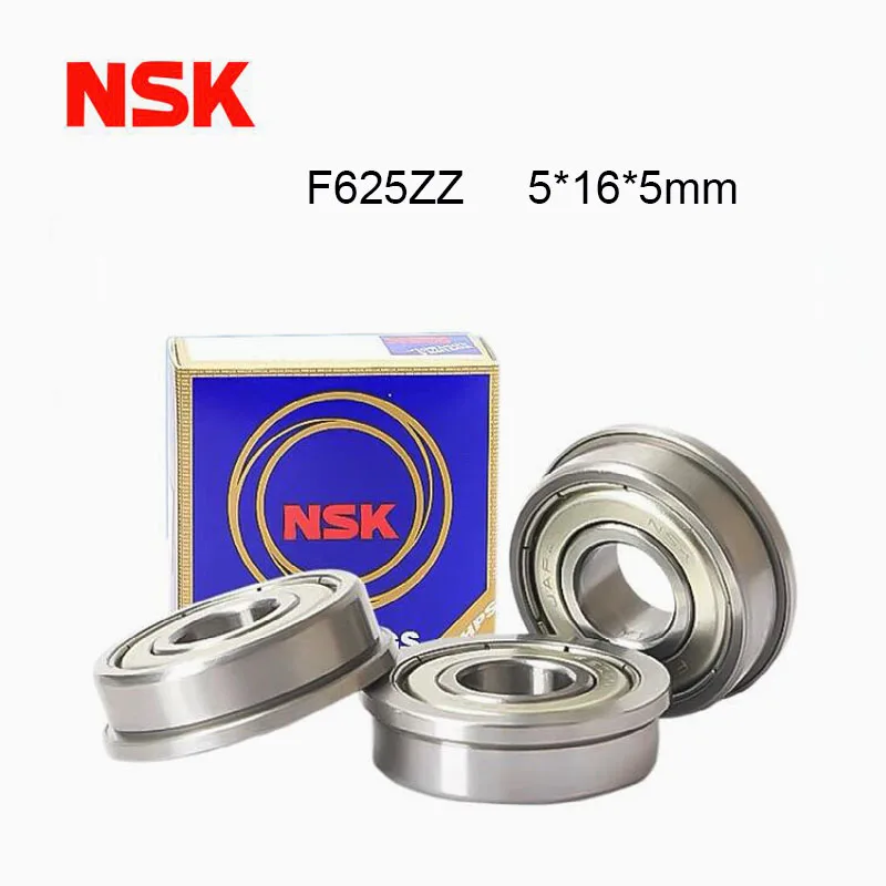 

Japan Origin NSK F625ZZ Flange Bearing 100PCS 5x16x5 mm ABEC-9 High Speed Flanged F625 Z ZZ Ball Bearings