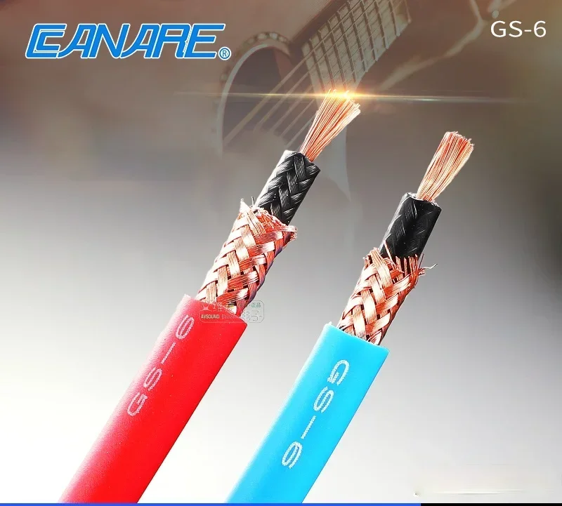 CANARE GS-6 Red Blue Fever Oxygen-Free Copper Coaxial Audio Signal DIY Subwoofer Guitar Cable Speaker Cable