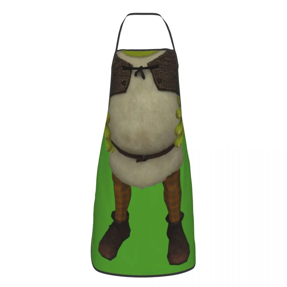 Custom Funny Monster Shrek Bib Apron Men Women Unisex Kitchen Chef Animated Movie Tablier Cuisine for Cooking Baking Gardening