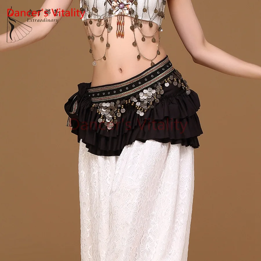Dancer\'s Vitality 3 Color Belly Dancing Belt for Sale BellyDance Coins Hip Scarf Belly Dance Tribal Dance Belt