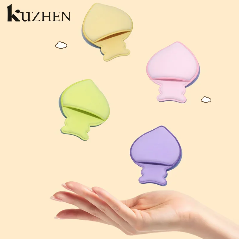 1 個ミニフィンガーパフファンデーション小さなエアクッションパウダースポンジフェイスコンシーラー BB クリーム化粧品アプリケーターメイクアップツール