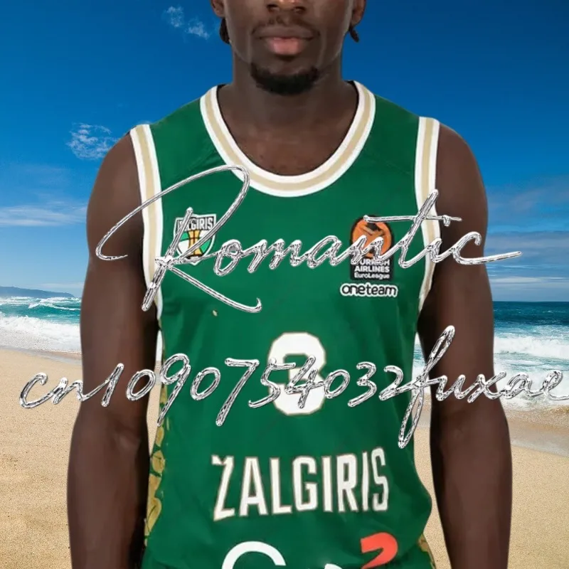 

MOTO New Arrivals Zalgiris Kaunas Basketball Jersey European Basketball Tournament Jersey Men Summer Quick Dry Sports Ves Summer