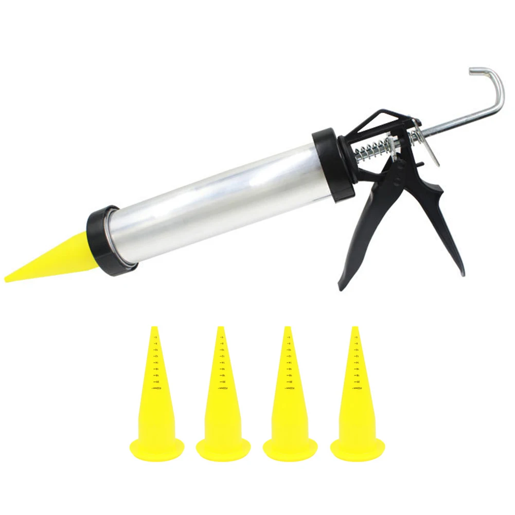 

Carp Fishing Boilie Gun Aluminum Sausage Maker Bait Fishing with 4pcs Spare Nozzles Fishing Lure Accessories Tackle