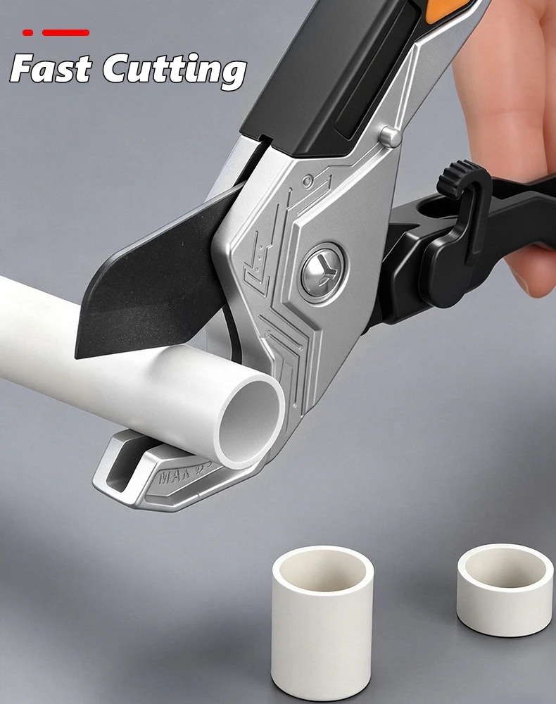 Pipe Cutter 0-32mm SK5 Heavy Duty Manual PVC PPR PU PE Pipe Scissors Tube Hose Cutting Tool for Home Plumbing Hand Tools view 6