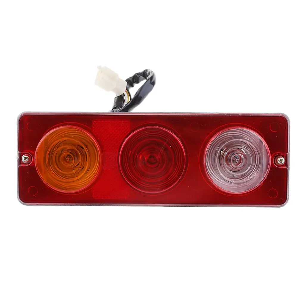 LED Lights Waterproof, DC12 and Parking Reverse Brake Running Lamp for Truck RV - Red