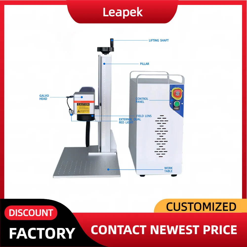 

100w Jpt Mopa 3D Relief Metal Fiber Laser Gold Silver Steel Laser Marking Cutting Machine