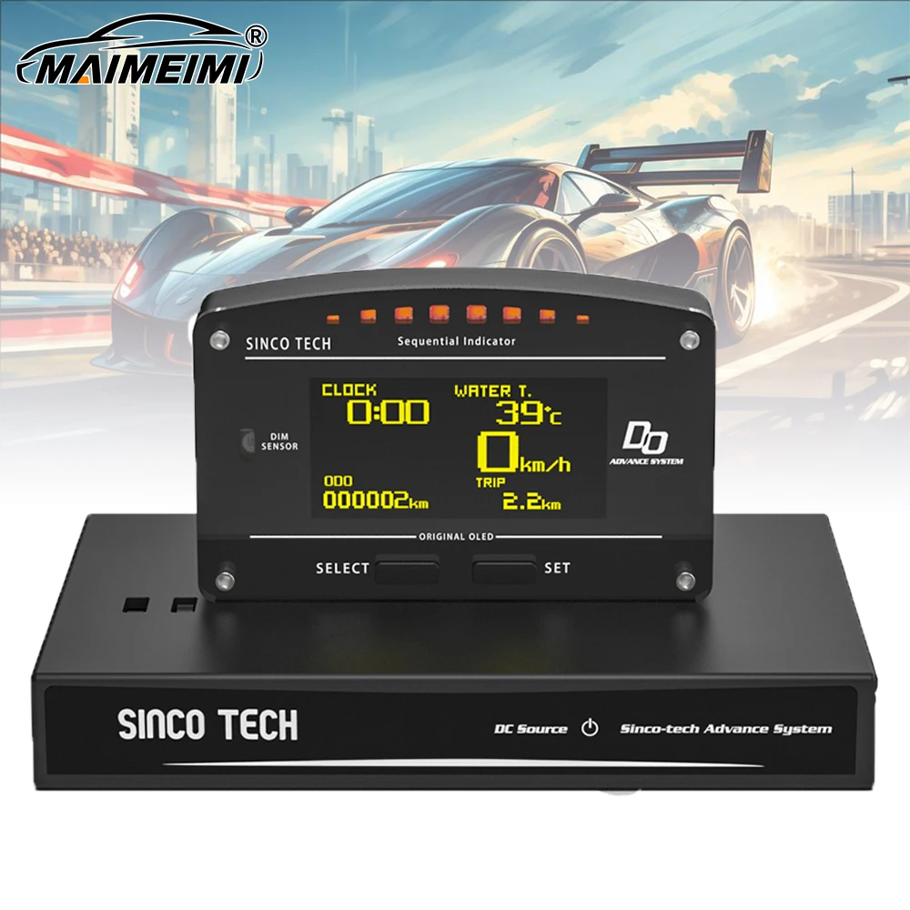 

2.5 '' LCD Universal GAUGE Multi-Function Race Dash Panels Digital Display 11000RPM Car Tachometer Speedometer Fit for 12V Car