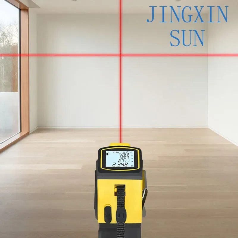 4 in-1 Laser Rangefinder Bluetooth 5M Steel Tape Rangefinder 40m/60m/80m/100m Indoor Laser Measuring Instrument Laser Ruler