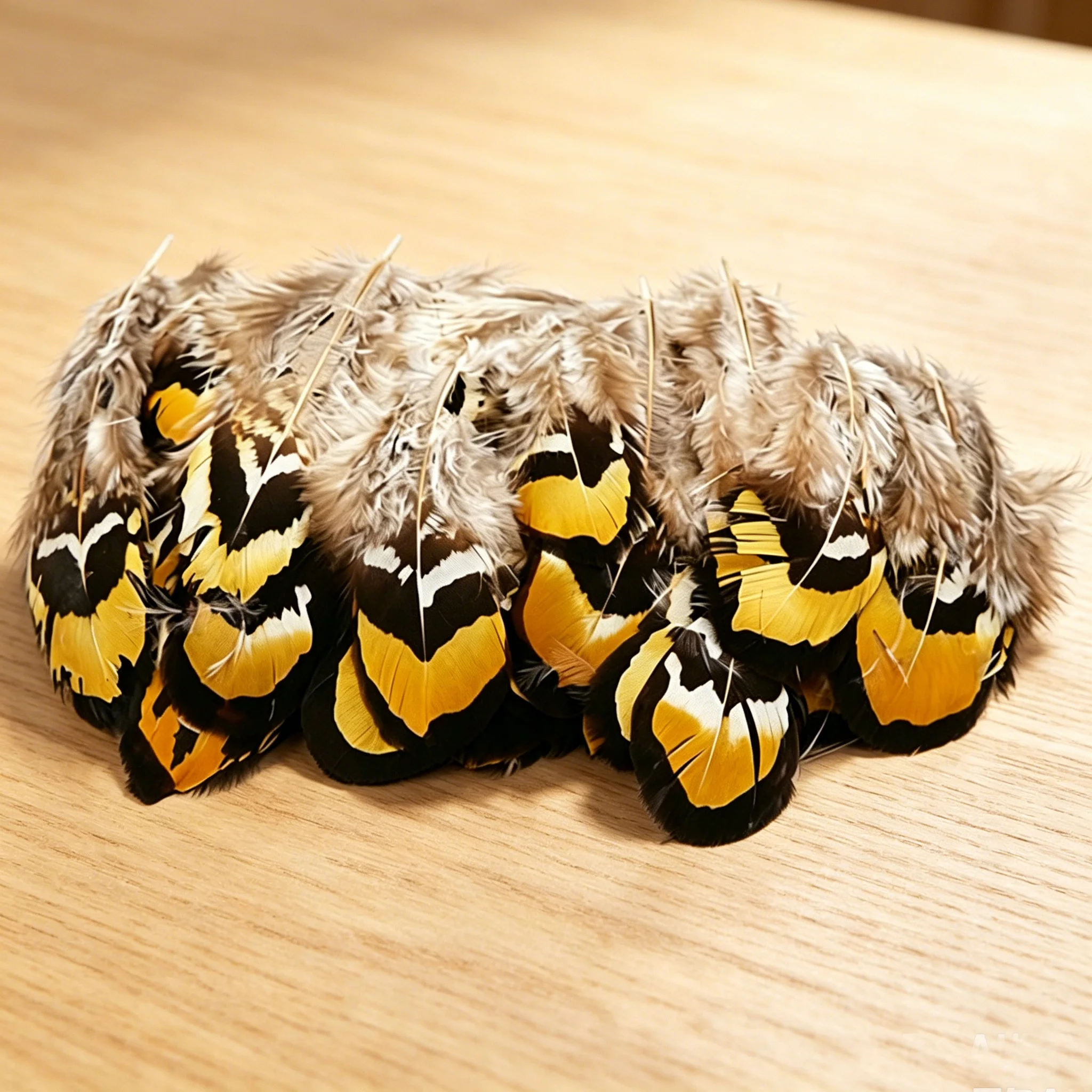 100/200/500Pcs 5-8cm Natural Golden Yellow Reeves Pheasant Body Feathers DIY Supplies for Craft Jewelry Making