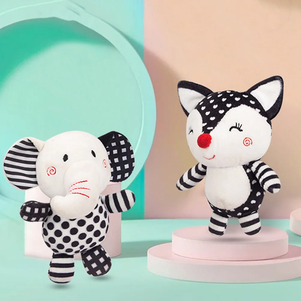 Adorable Elephant Shape Hanging Rattle for Baby Crib - Premium PP Cotton Lightweight Infant Bed Pendant with Soothing Design to