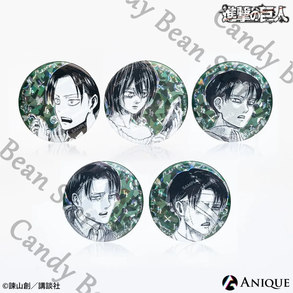 

Official Anime Attack on Titan Levi Ackerman Birthday Souvenir Cosplay Flash Badge Emblem Cartoon Tinplate Brooch Pendant Gift