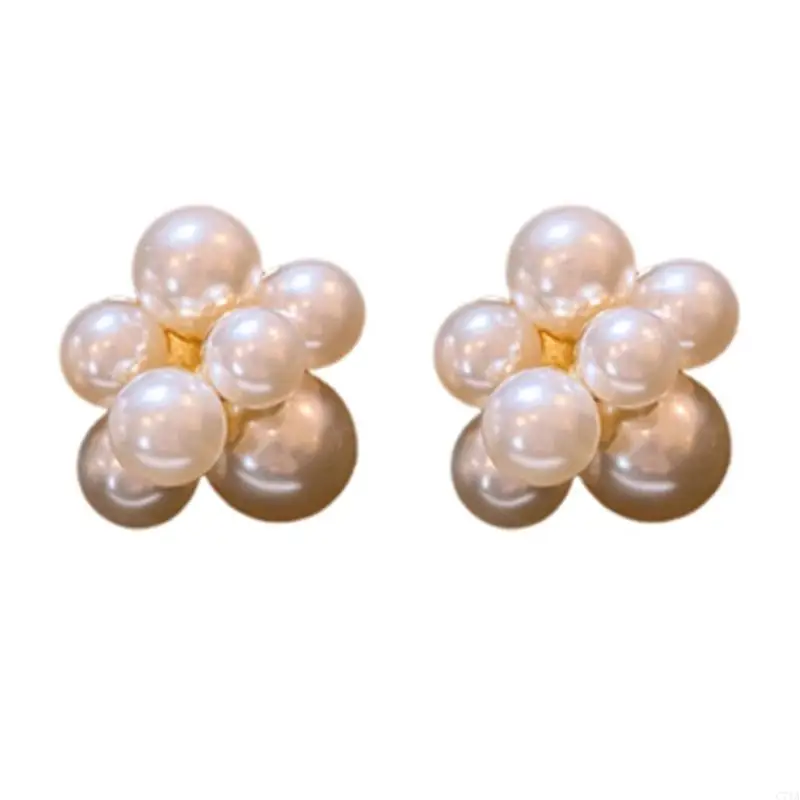 Elegant Pearls Earrings Suitable for Students and Professionals Alike Supplies C71A