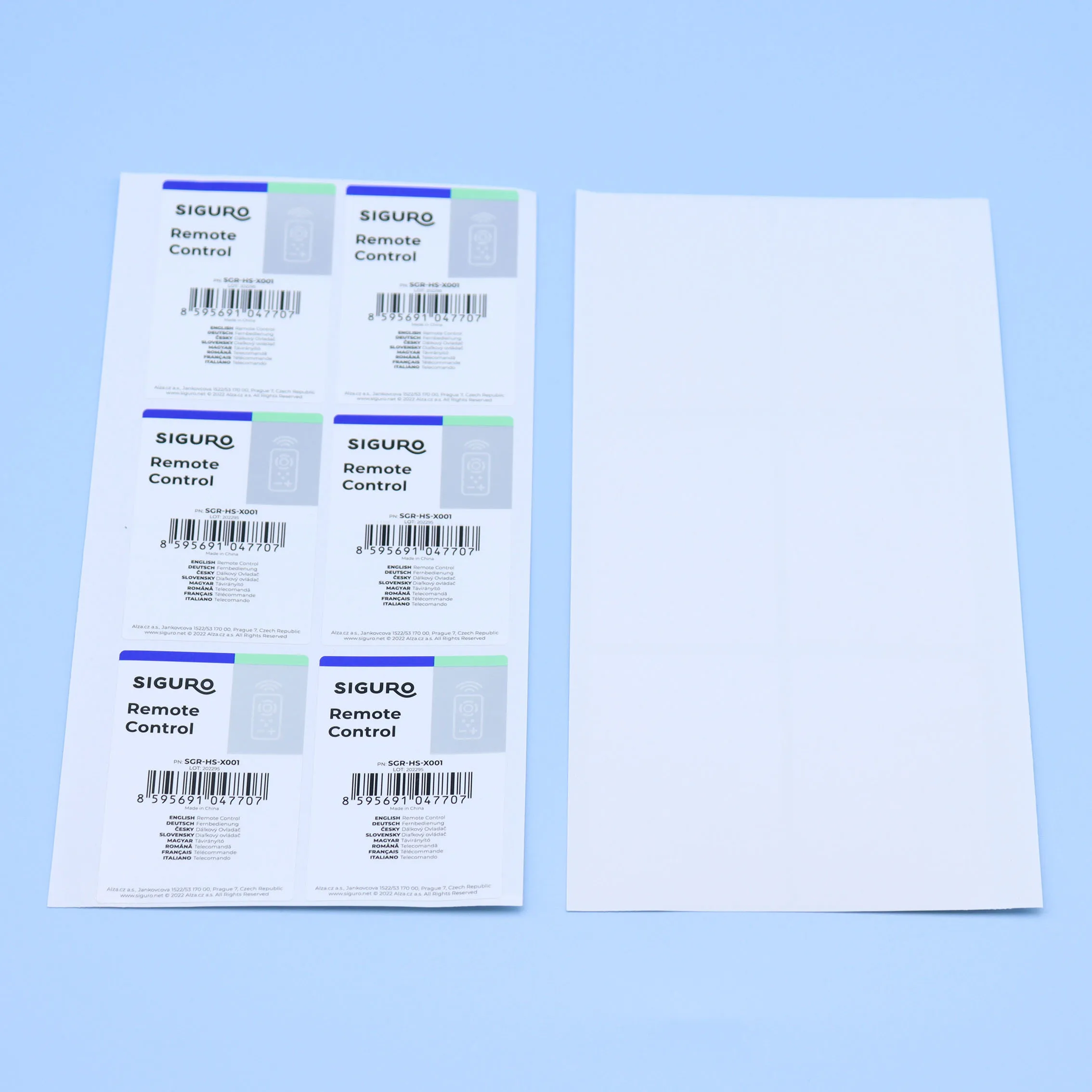 Étiquettes autocollantes étanches personnalisées, papier blanc PVC, pour Code à barres, pour instructions de produits, pour scellage de produits, 100 – 500 pièces