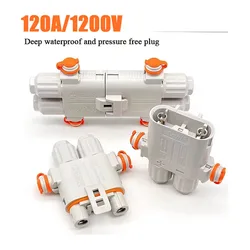 Waterproof 100A 1200V Male Female Connector Truck Parking Air Conditioning Plug Electric Forklift Generator Docking Connectors