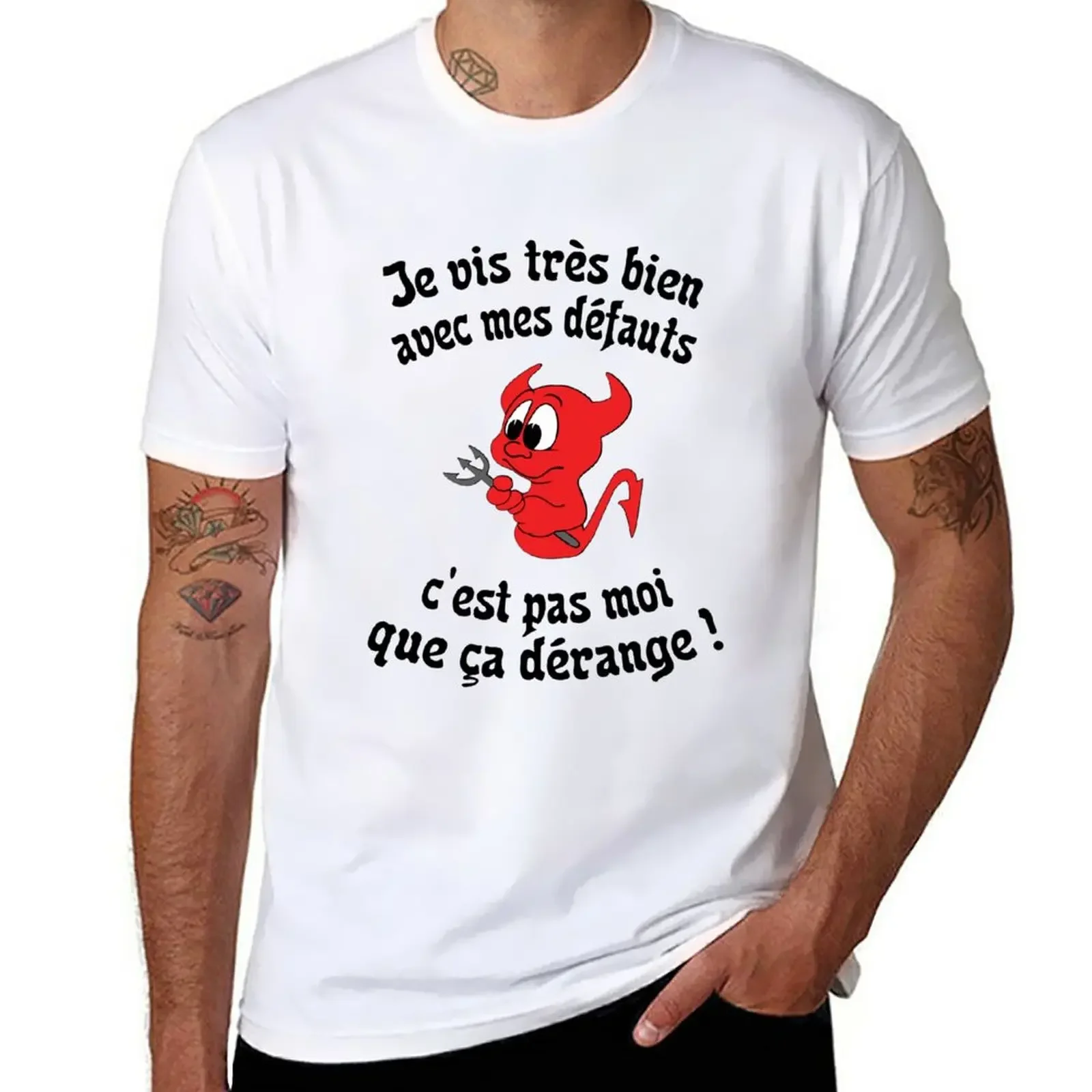 

New Imp's faults - Cool Fun Humor Message T-Shirt animal print shirt for boys summer clothes fitted t shirts for men