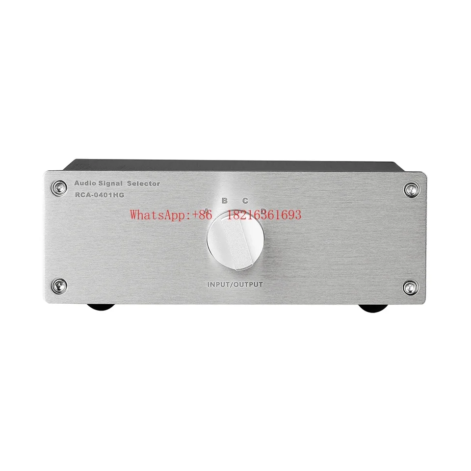 2026GOOD NEW 4-in-1-out/3-in-3-out RCA Audio Source Selector For Home Stereo System CD/DVD/AMP Switch Box RCA0303-HG/RCA4101