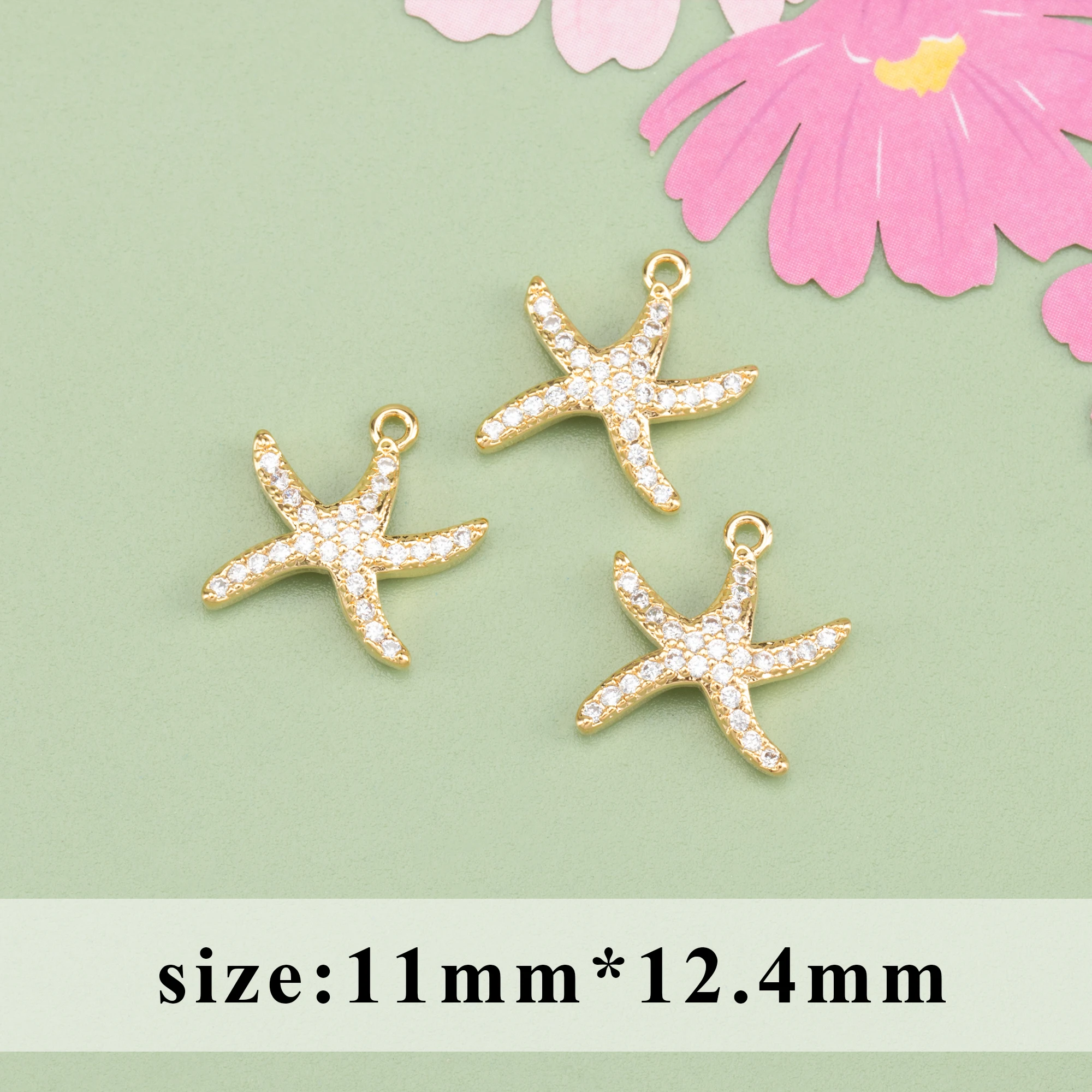 YEGUI MA76,jewelry accessories,nickel free,18k gold rhodium plated,copper,zircons,charms,diy pendants,jewelry making,6pcs/lot