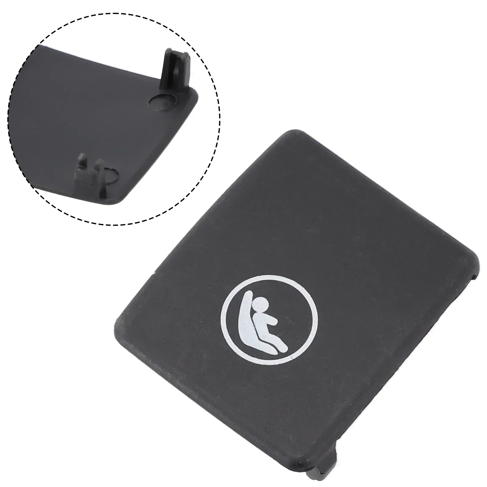 ~ 1 قطعة الطفل الخلفي 1 مقعد Isofix جبل 1 غطاء البلاستيك الأسود لفولفو S90 V90 S60 XC40 XC60 زر الملحقات الداخلية #6