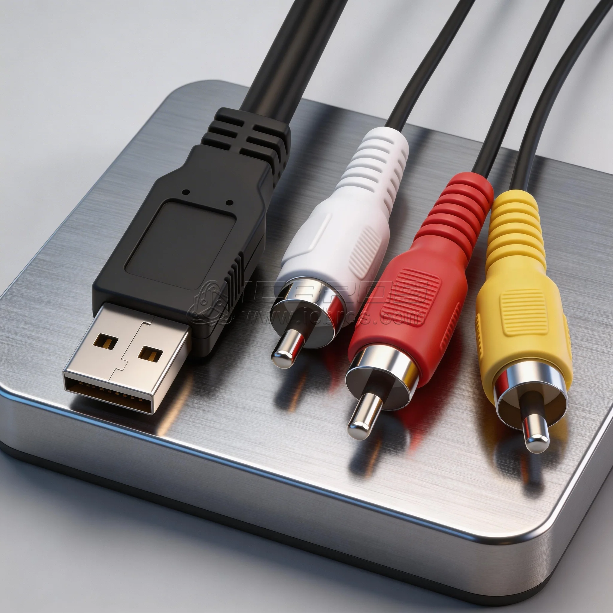 5pcs Usb to Three RCA Audio Video Cord Line For Set-top Box DVD Usb Male to Three 3 RCA Male Video Audio cable Wire Usb M RCA