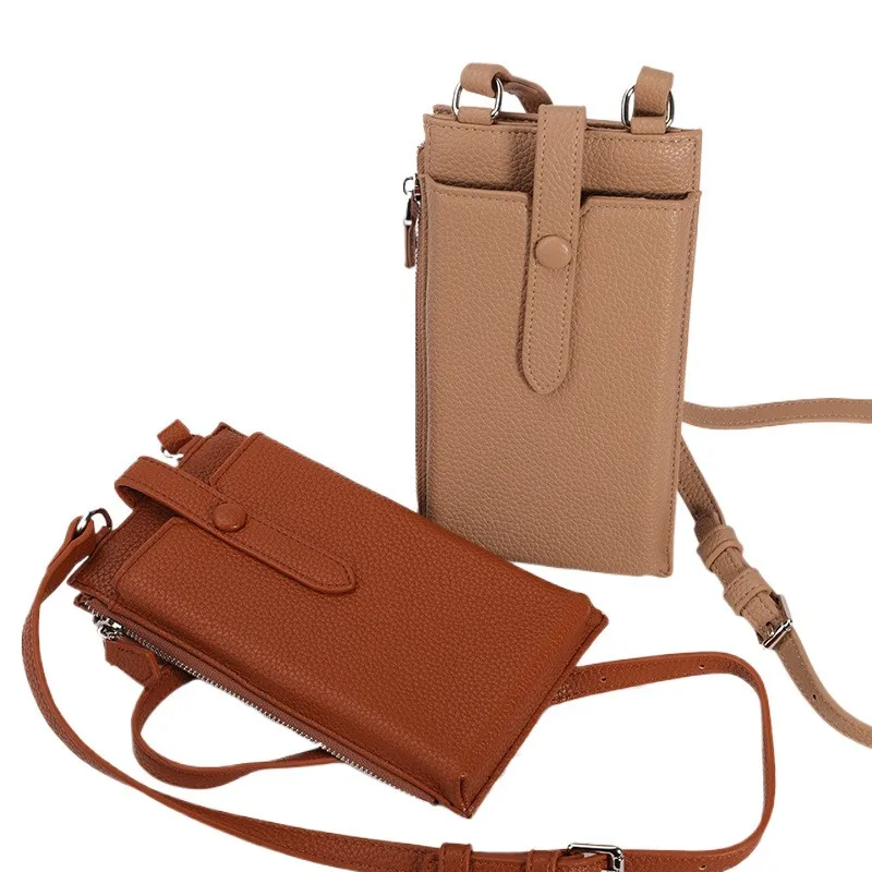 

Multi-functional designed single-shoulder mobile phone bag for women,bolso bandolera mujer,zipper PU leather crossbody bag,