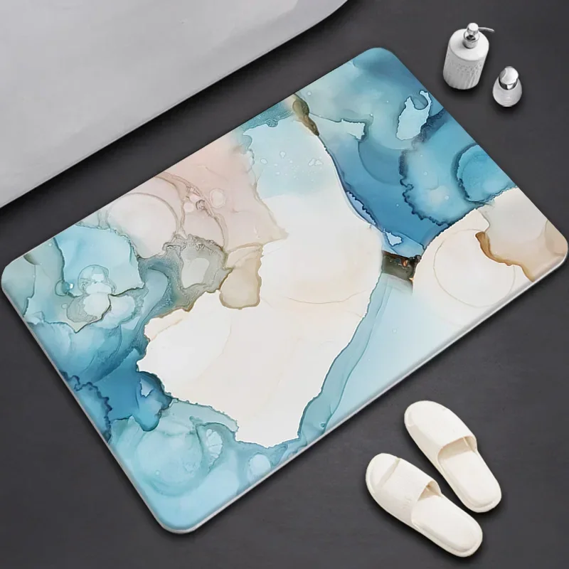 

Diatom Ooze Foot Mat Bathroom Absorbent Non-Slip Affordable Luxury Style Bathroom Entrance Toilet Entrance Floor Mat