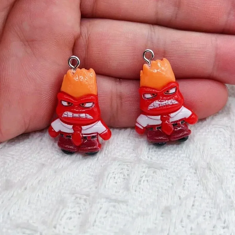 10 قطع من مجوهرات الراتنج الرسوم المتحركة، والقلائد المينا، والأقراط، والمعلقات، ومستلزمات الإنتاج بنفسك