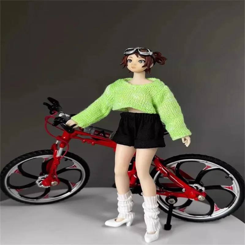 1/12 スケール女性兵士ニットショートルーズプルオーバーセーター服模型玩具アクセサリーフィット 6 ''アクションフィギュア在庫