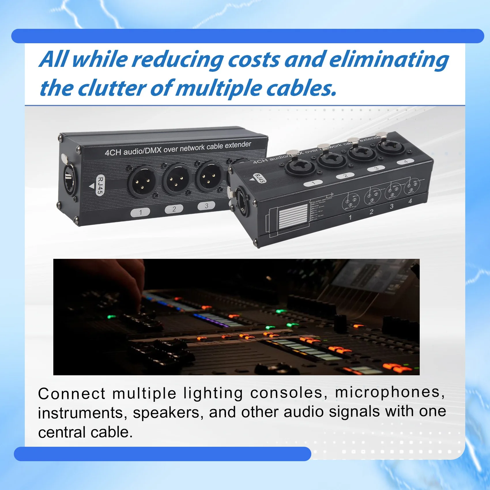 1Pair 4-Channel 3-P…