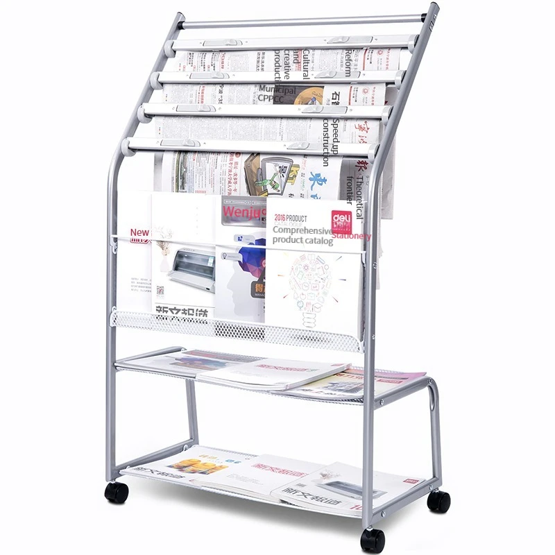 Deli 9308 High Quality Magazine Storage Rack, Floor Brochure, Book And Periodical Display Stand
