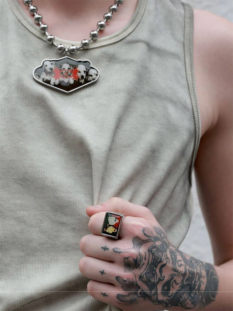 Kupferlegierung Retro Tier-Fot – Men Accessories Photos Bewertung und Preis