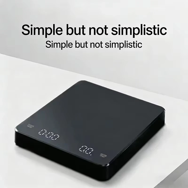 High Precision Digital Coffee Scale LED Screen Touch Sensor With Timer 0.1g High Accuracy USB Digital For Espresso Kitchen Scale